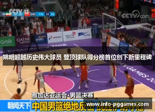 姚明超越历史伟大球员 登顶球队得分榜首位创下新里程碑
